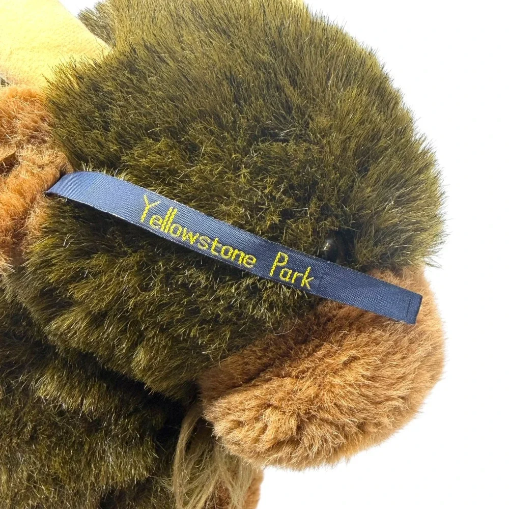 Vintage 1994 Giant Star Yellowstone Park Buffalo Plush Stuffed Animal Bison Tag
